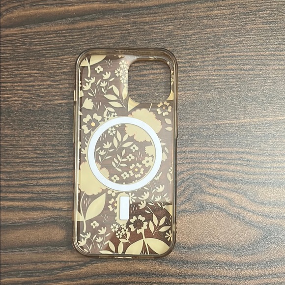Floral Patterned Phone Case - Brown and Pink iPhone 14 NWOT - Picture 2 of 6